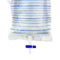 Disposable 2000ml Urine Bag with T valve