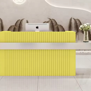 Gold-Plated Beauty Salon Reception Desk