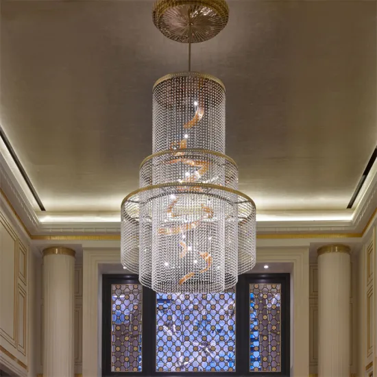 Large Classic Retro Crystal Chandelier for Hotel Lobby