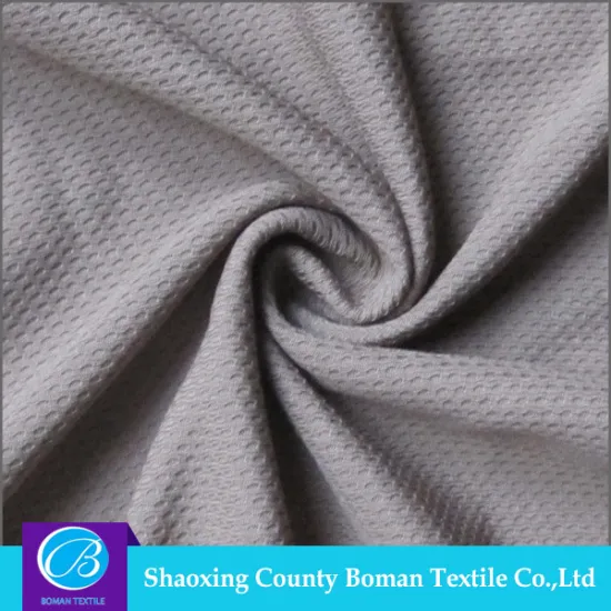 China Manufacturer Latest design Cheap Garment polyester birdseye knit fabric