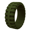 Silicone Rings Tire Tread Design Rubber Wedding Bands