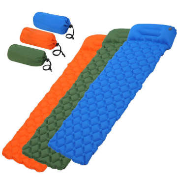 TPU Air Mattress with Sponge Pillow for Outdoor Camping and Hiking