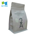 brown kraft paper resealable food bag packaging