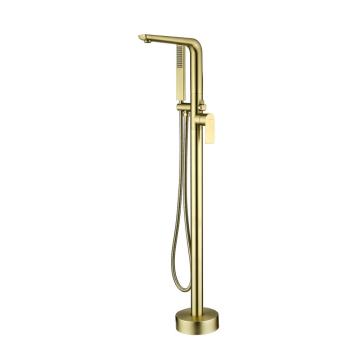 SHAMANDA Brushed Gold Brass Bathtub Faucet