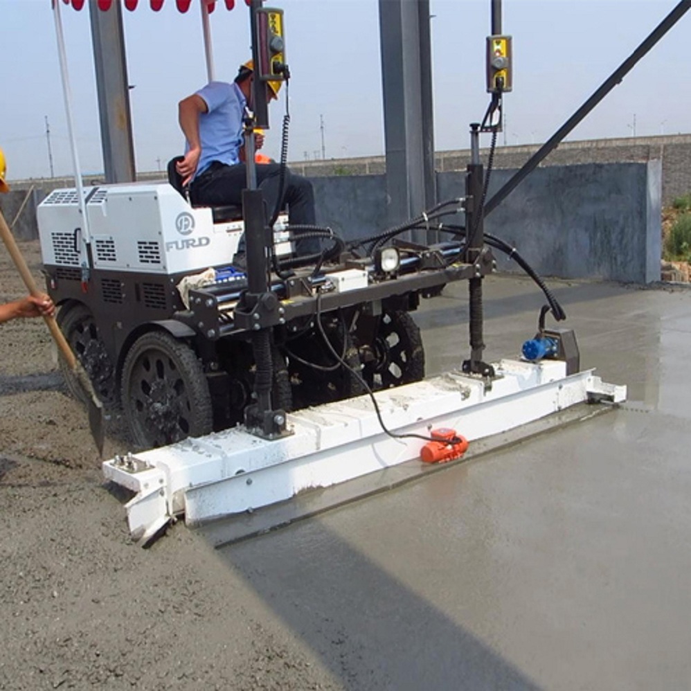 3D Ride-on Laser Guided Concrete Screed