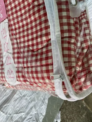 Clear PVC bag Bedding Packaging Non-woven Zipper Bag