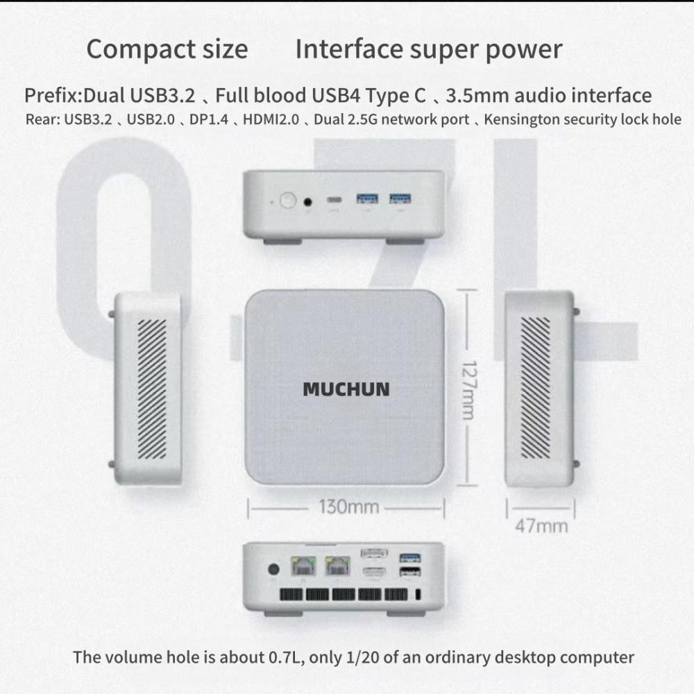 Mini computer host convenient to carry