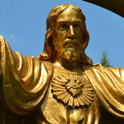 Hot Sale Outdoor bronze jesus christian statue