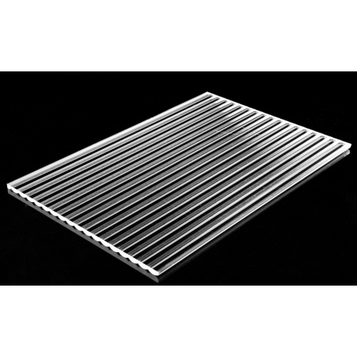 Wider Ribbed Acrylic Sheet Transparent Wider Ribbed Acrylic Sheet for Indoor Partition Manufactory