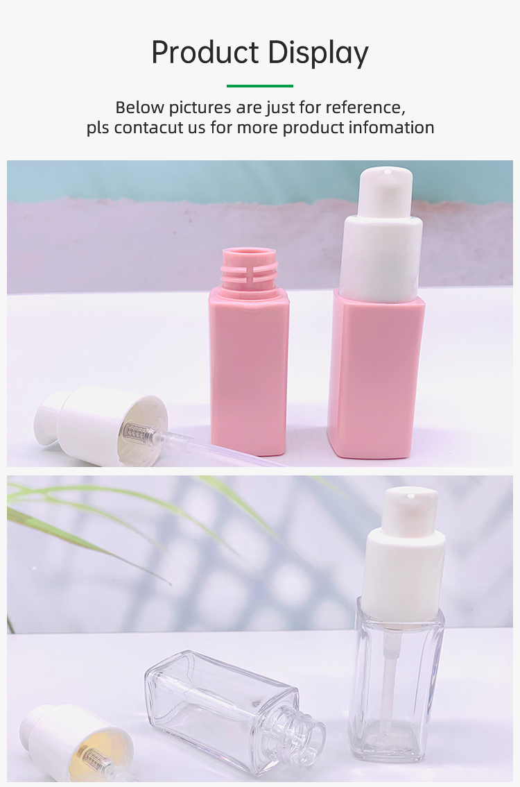 20ml Sqaure Lotion Pump Bottle