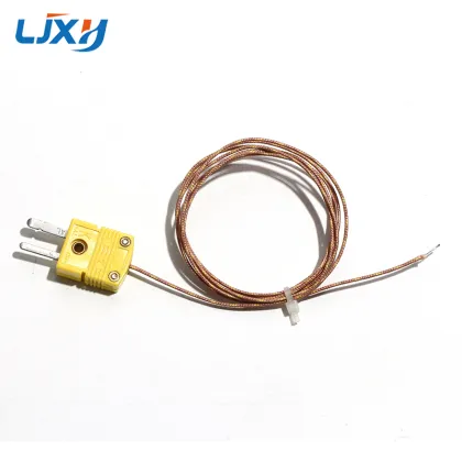 LJXH GG-K-30-SLE High Precision K-Type Thermocouple Probe with Fiberglass Wire