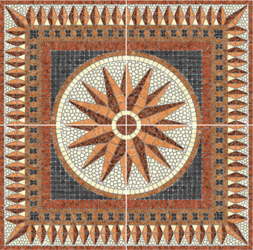 carpet design tile, star design porcelain tiles,plaza floor tile