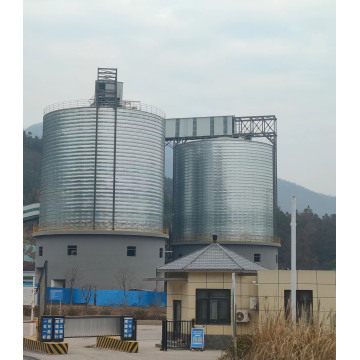 Spiralsilo für die Verarbeitung von Schottergesteinskörnungen