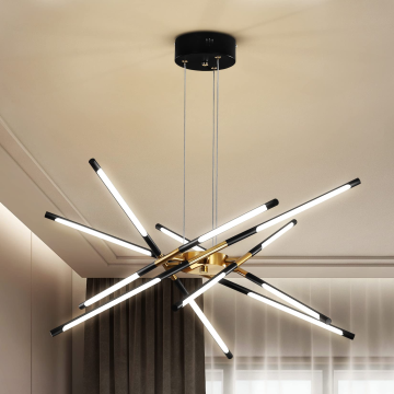 Modern Nordic Design 12-Light Sputnik Chandelier Pendant