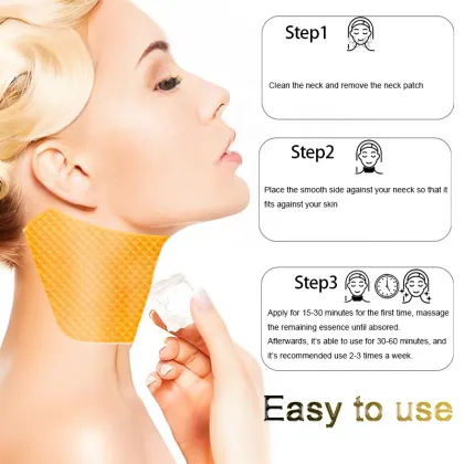 Golden Glow Mesh Moisturizing Face & Neck Lifting Mask