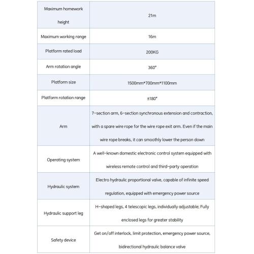 Прочный 25 -метровый подъемный лифт