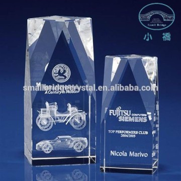 Wholesale 3D laser etched crystal for business gift