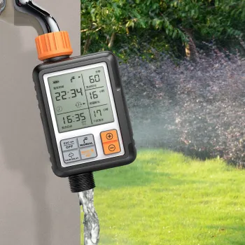 Smart Automatic Watering Timer for Large Screen with Micro Spray for Potted Plants - Ideal for Lazy Gardeners