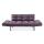 Wersalkowa kanapa sypialna Fioletowa sofa futon