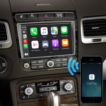 Carplay Android Auto Dongle untuk model Volkswagen dengan peta navi dan sambungan telefon bebas tangan
