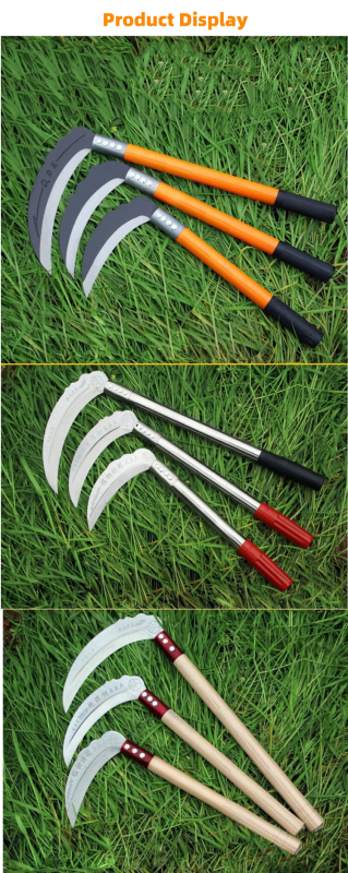 Outdoor corn harvest gardening high quality steel hand sickle agricultural household weeding sickle for palm harvest