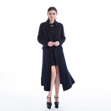 Pure cashmere overcoat in winter