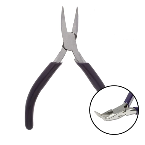 Bent Nose Pliers 160mm with Dipped Handle