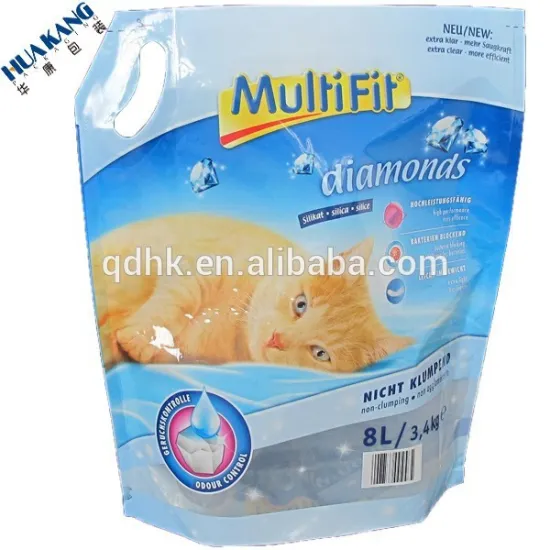 Stand Up Resealable cat litter bag