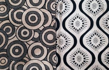 Knitted Material Printed Velvet Flocking Sofa Fabric