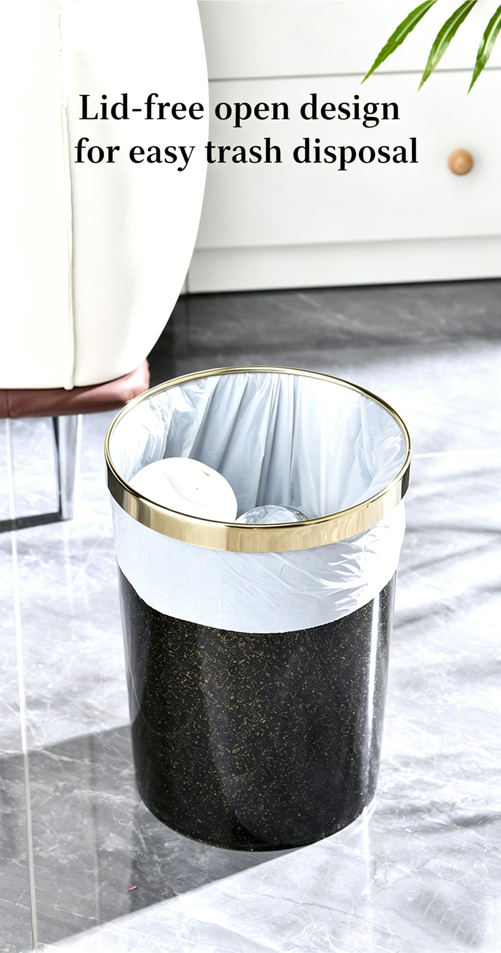 Trash Can with Ring Lid 5