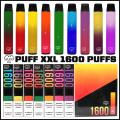 퍼프 XXL 일회용 Vape 1600 Puffs E Cigarettes