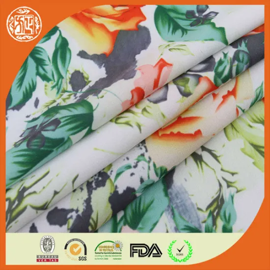 New design SGS Digital printed Wholesale satin fabric price