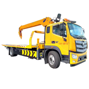 6 Wheeler Foton 디젤 견인 트럭이있는 유압 크레인 -8ton 판매
