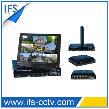 H. 264 Network All in One DVR with LCD Support Mobile View (ISR-LCD208BK)