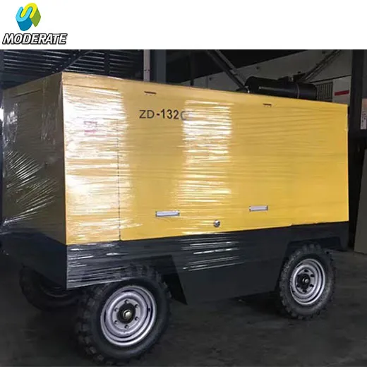 132kw industrial machine diesel screw air compressor