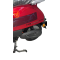 Red small electric scooter
