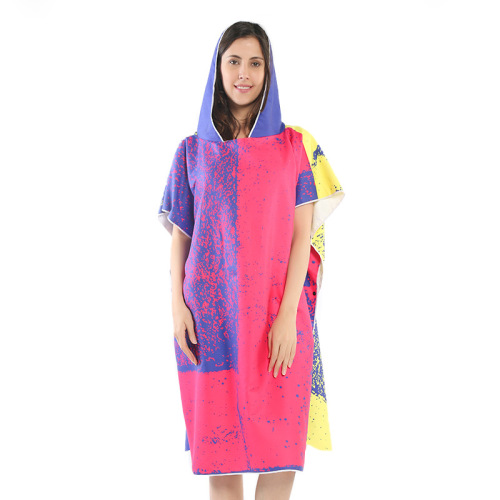 High Quality Microfiber Surf poncho with digital printing