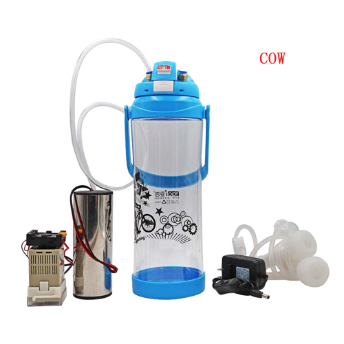 3L Electric Cow Milking Machine Manual Impulse Portable Cow Milking Machine Double Head Vacuum Pump Milker 0.8 Gal