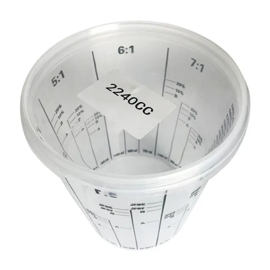 Disposable Transparent Paint Mixing Cups - 250 per Box