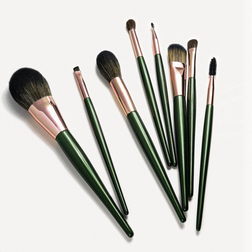 Cepillos de maquillaje Conjunto de pinceles verdes profesionales