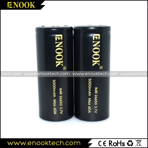 2017 nyaste ENOOK 26650 5000mAh batteri