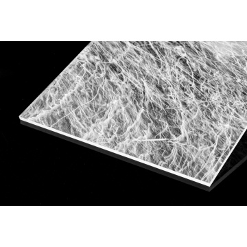 Acrylic sheet with customizable texture