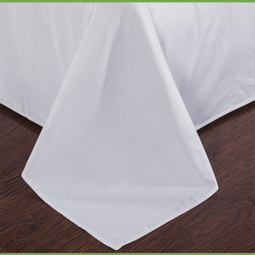 Poly/Cotton Plain Sateen White Flat Sheet