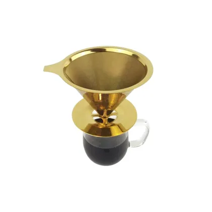 Stainless Steel Dripper Coffee Maker with Mesh Coffee Filter