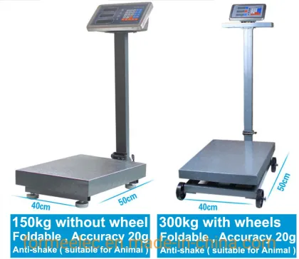 Weight Scale Electronic Scale 300kg Platform Scale 600kg Platform Balance Platform Weigher