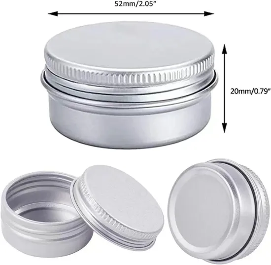 1Oz 30ml empty aluminium screw lids tins
