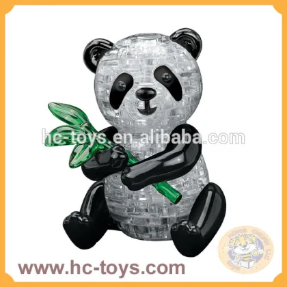 2015 New!!! Panda Puzzle, Crystal Puzzle, Puzzle Toys, Puzzle Game,3D Panda Puzzle