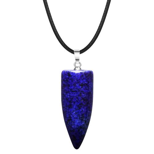 DIY Bullet Shape Healing Pointed Necklace Chakra Beads Crystals Bullet Stone Beads Pendant for Pendant Necklace Jewelry