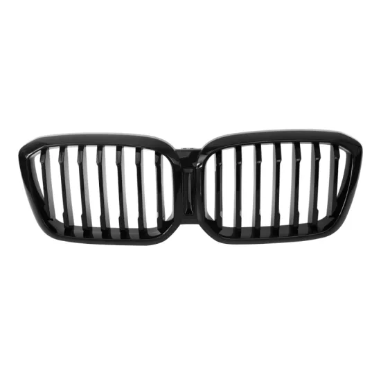 Wholesale Glossy Black ABS Single Slats Radiator Grille Front Bumper For BMW X3/X4 G01/G02
