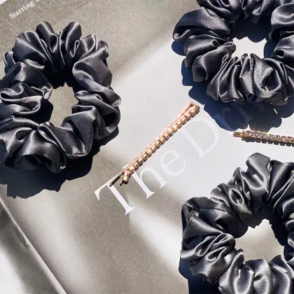 printing silk scrunchies no sew